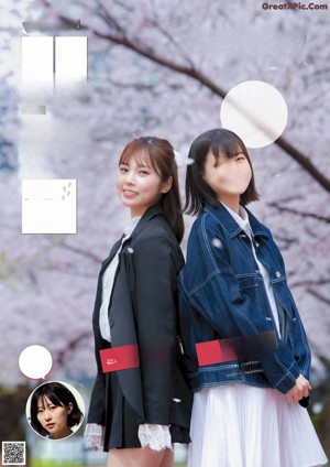 A group of three young women standing next to each other.